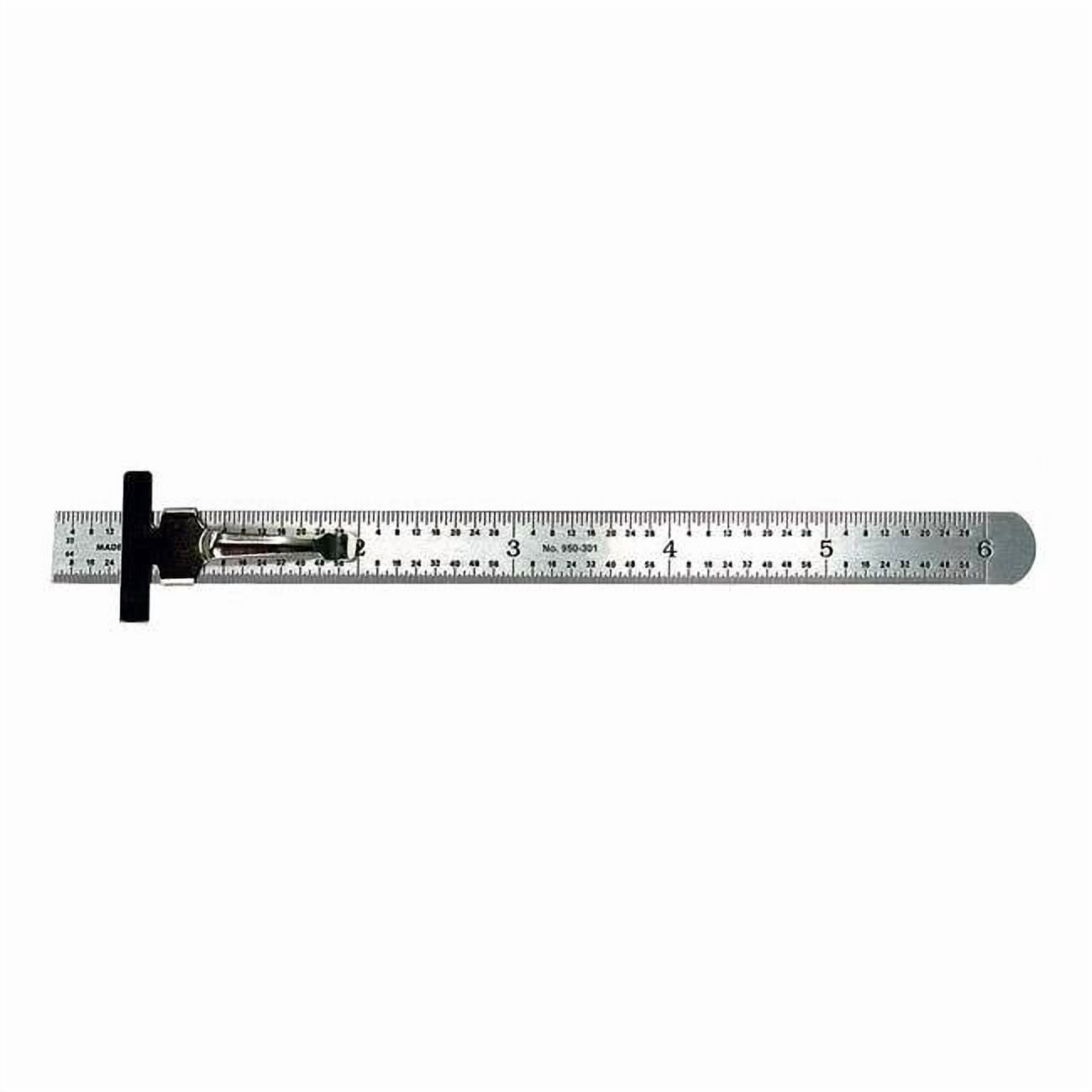Pocket Rule, Stl, Inch, 32nds, 64ths, 6 In L 950-301 - Walmart.com