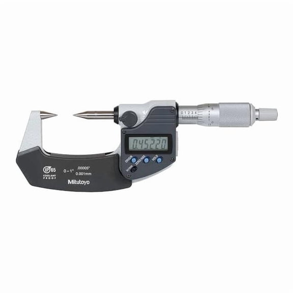 Point Micrometer,Digital,0 to 1",30 Deg 342-361-32