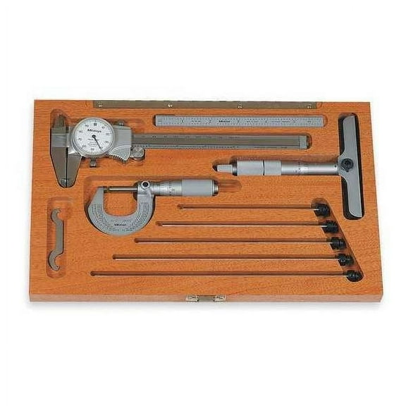 Mitutoyo Measuring Tool Kit,4pc 64PKA070C