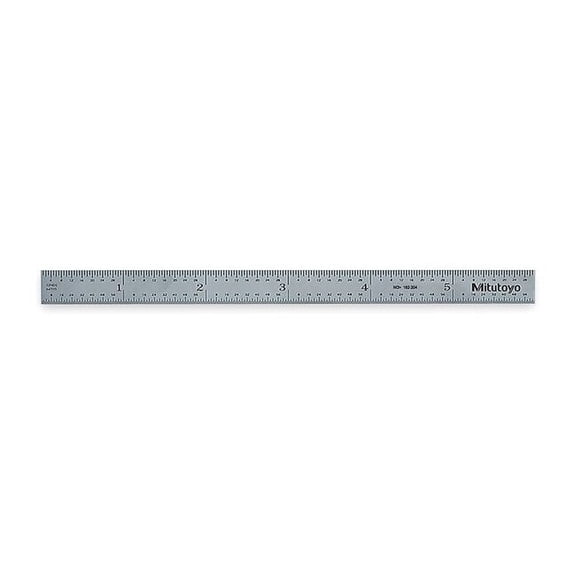 Mitutoyo Rule,Steel,6 In,3r 182-204
