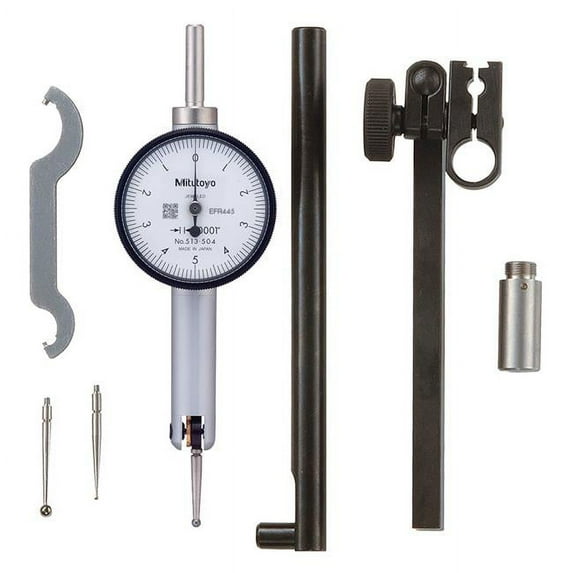 Mitutoyo Test Indicator Set,Swl Hd,0 to 0.100 In 513-504-10T