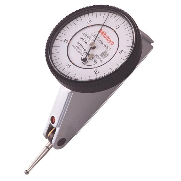 Mitutoyo Tilted Dial Test Indicator Mid Set - White - 0.06 in.