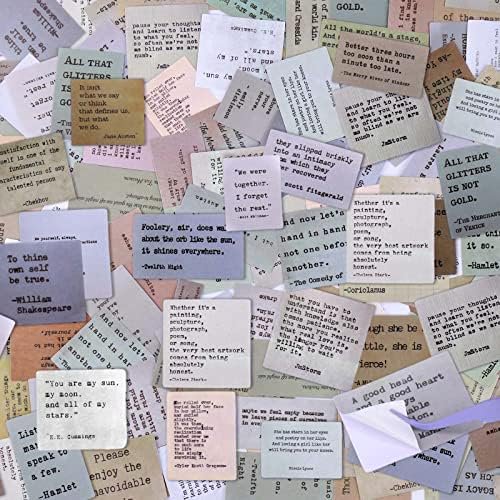 Mity Rain 180pc Scrapbook Stickers - 60 Unique Quote Stickers for Journaling & Planner Decoration