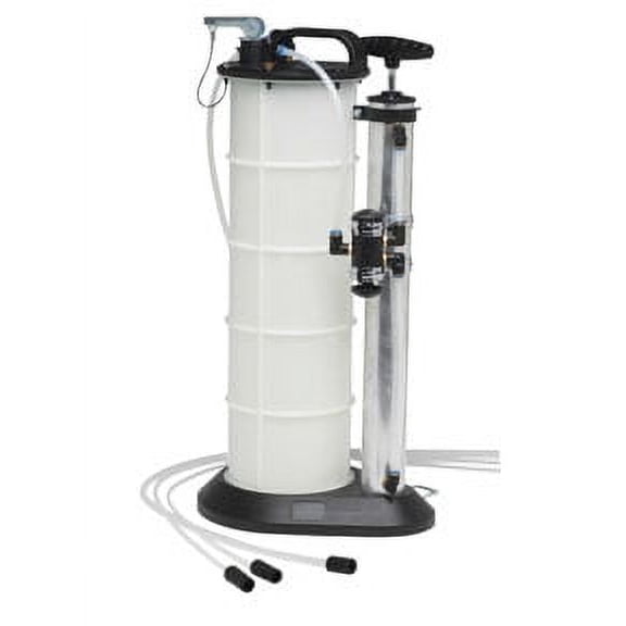 Mityvac 7201, Manual Fluid Evacuator Plus, 2.3 Gal Reservoir, Push Button, Dipstick Tube,11.65 lbs