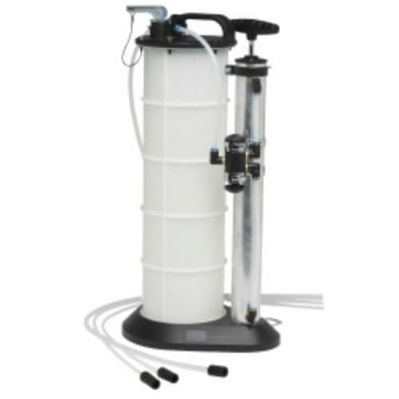Mityvac 7201 Manual Fluid Evacuator Plus with 2.3 Gallon Reservoir; Evacuates or Dispenses Fluids with Push Button; Evacuate Through The Dipstick Tube