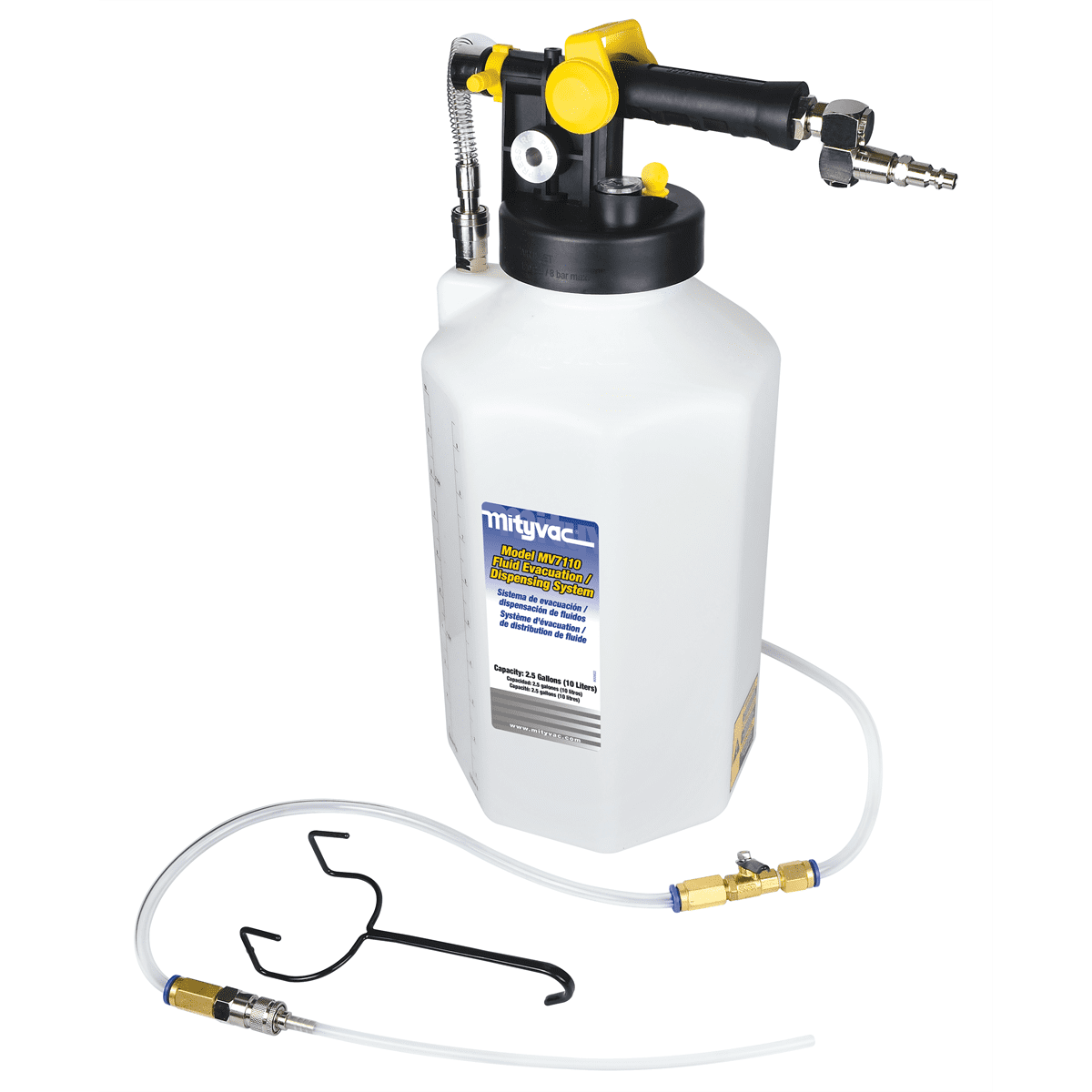 Mityvac MV7110 Fluid Extractor Dispenser for Evacuating, ToppingOff, Refilling Reservoirs or