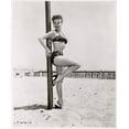 thumbnail image 1 of Mitzi Gaynor - Leaning Against Pole Photo Print (8 x 10), 1 of 1