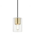 thumbnail image 1 of Mitzi H135701 Lula 1 Light 5-1/4" Wide Mini Pendant - Brass, 1 of 2