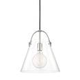 thumbnail image 1 of Mitzi H162701l Karin 1 Light 12-3/4" Wide Pendant - Nickel, 1 of 8