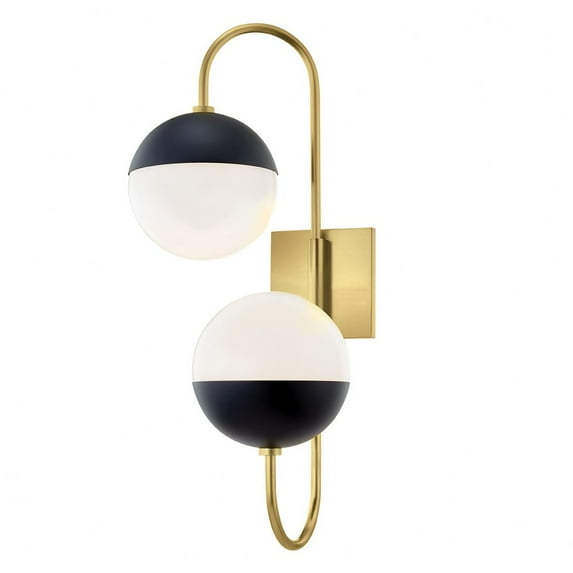 Mitzi H344102b Renee 2 Light 24" Tall Wall Sconce - Black
