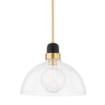 thumbnail image 1 of Open Box Mitzi H482701l Camile 13" Wide Pendant - Brass, 1 of 1