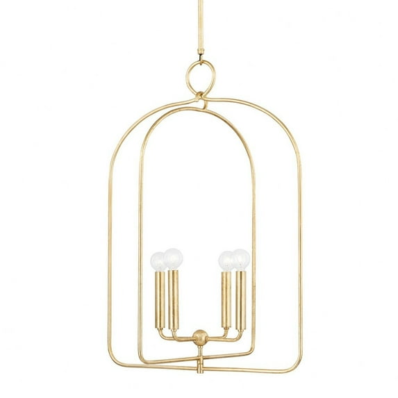 Mitzi H512701l Mallory 4 Light 23" Wide Multi Light Pendant - Gold