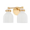 thumbnail image 1 of Mitzi H649302 Elli 2 Light 13" Wide Bathroom Vanity Light - Brass, 1 of 1