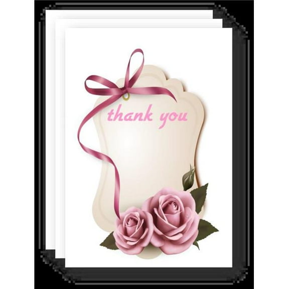 Mitzvah Friends F5845 4.5 x 3 in. 5 Thank You Design Paper Cards