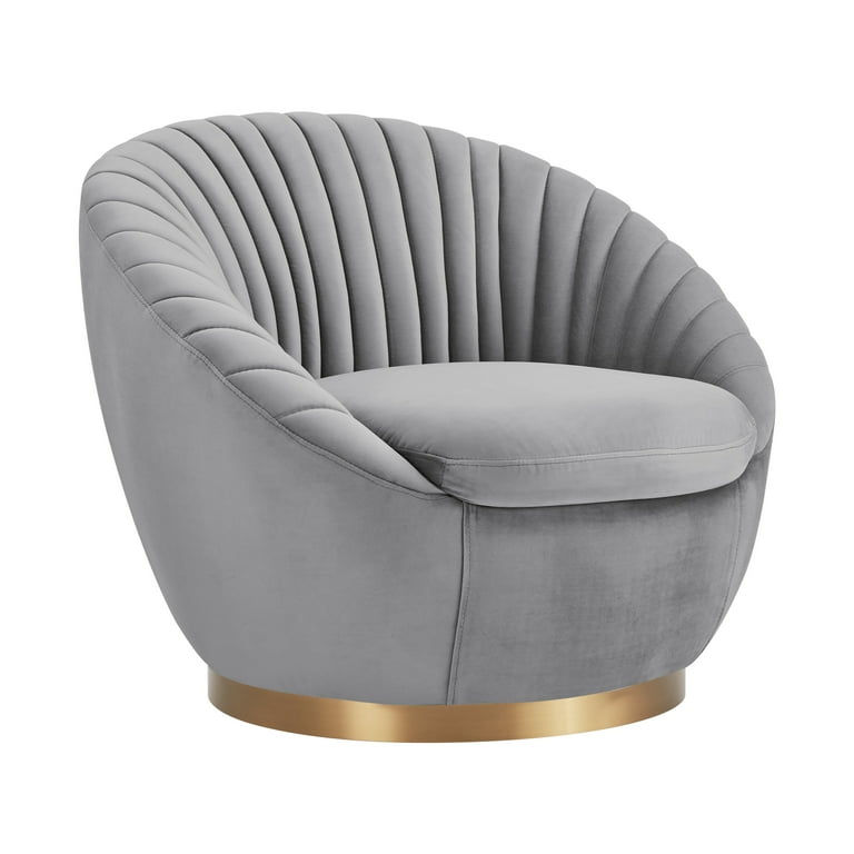 Accent chair with gold base new arrivals
