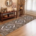 thumbnail image 1 of Mitzzllc Runner Rug 2'x8' Non Slip Hallway Vintage Rugs,Machine Washable Long Floor Carpet Entryway Area Rugs,White and Khaki, 1 of 9