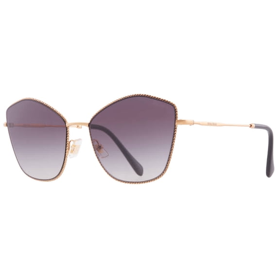 Miu Miu Grey Gradient Irregular Ladies Sunglasses MU 60VS 7OE5D1 60