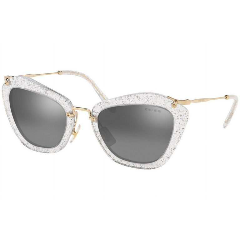 Miu Miu MU 10NS Plastic Womens Cat-Eye Sunglasses Glitter  display picture 2