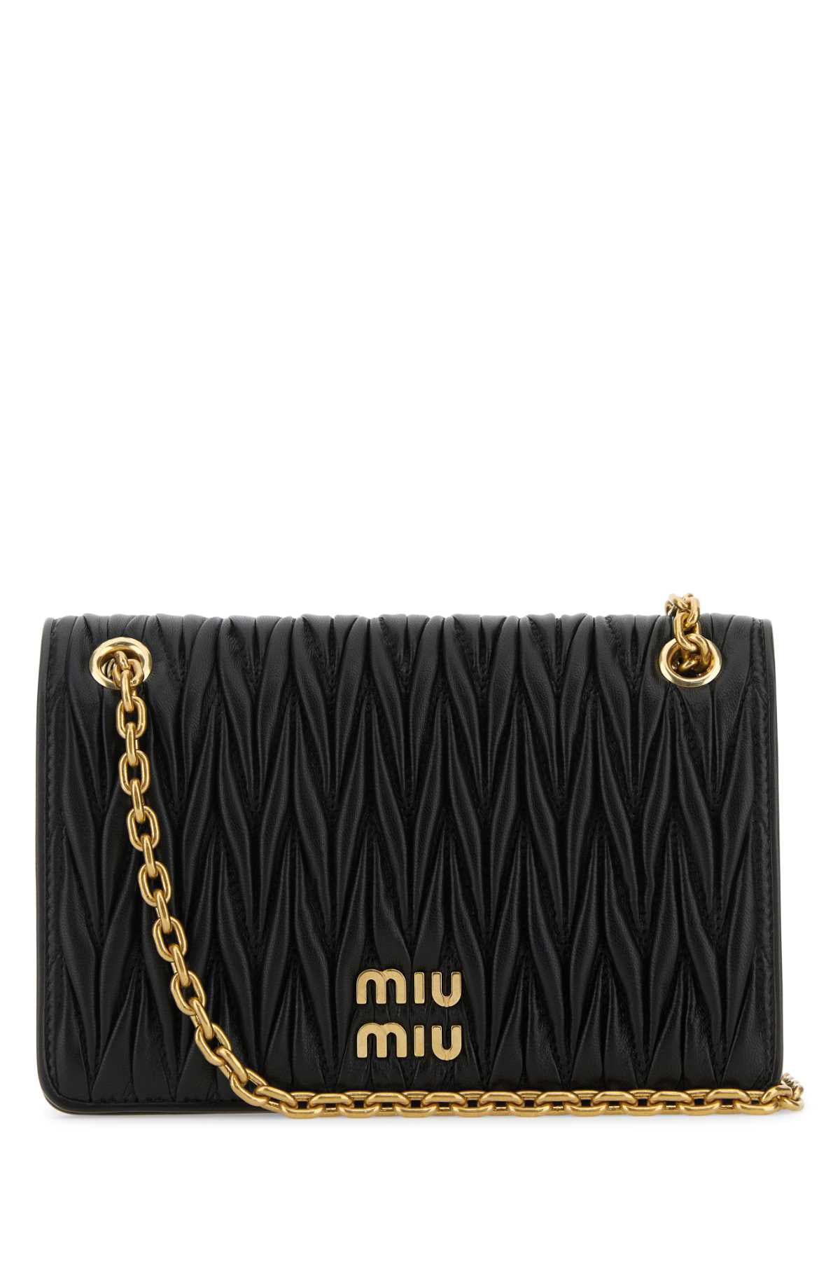 Leather handbag Miu Miu Black in Leather - 36903654