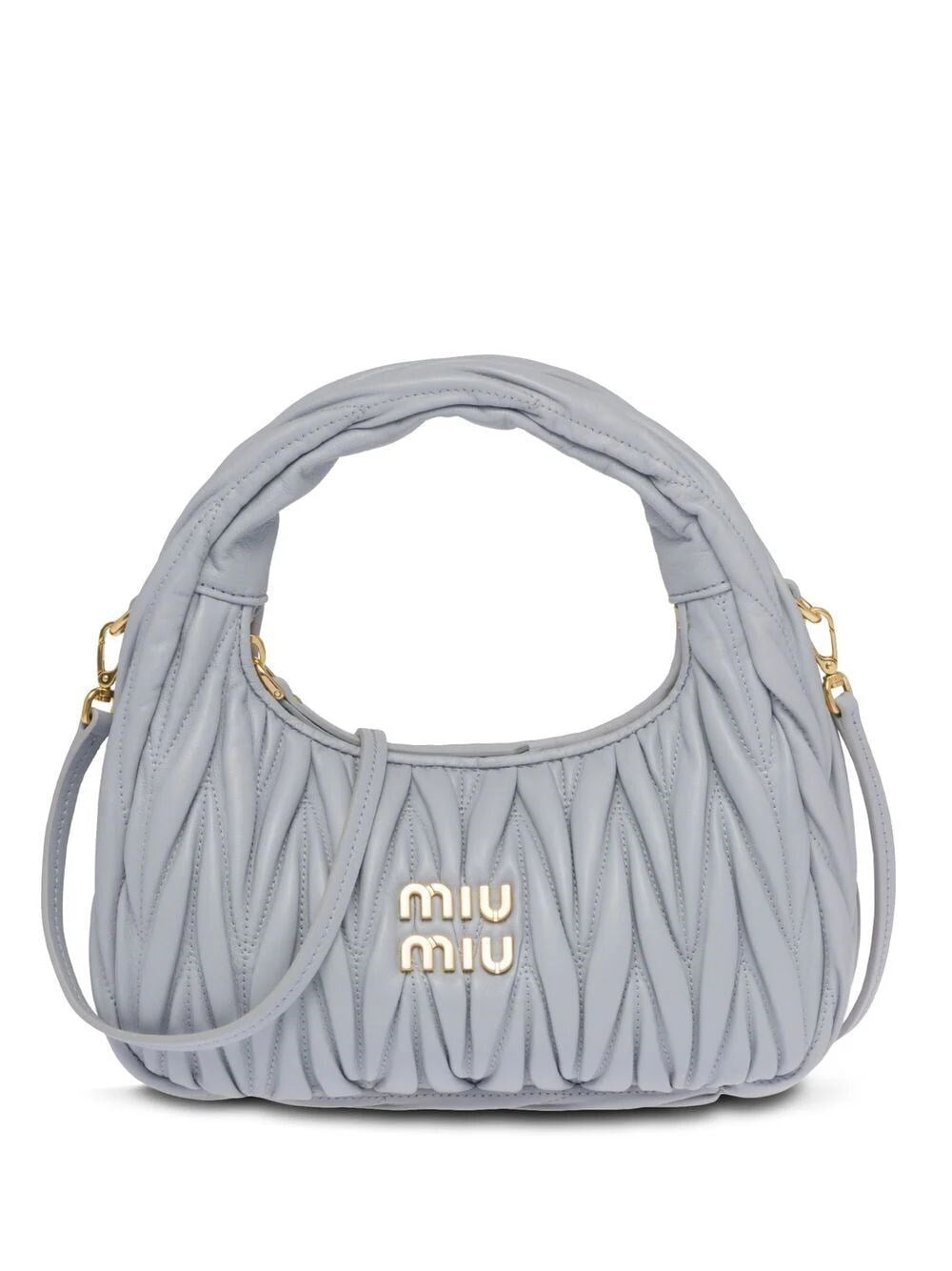Miu Miu Women Wander Matelassé Nappa Leather Hobo Philippines Ubuy