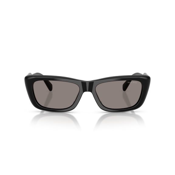Miu Miu Women's 0Mu B12s Rectangular Sunglasses Black