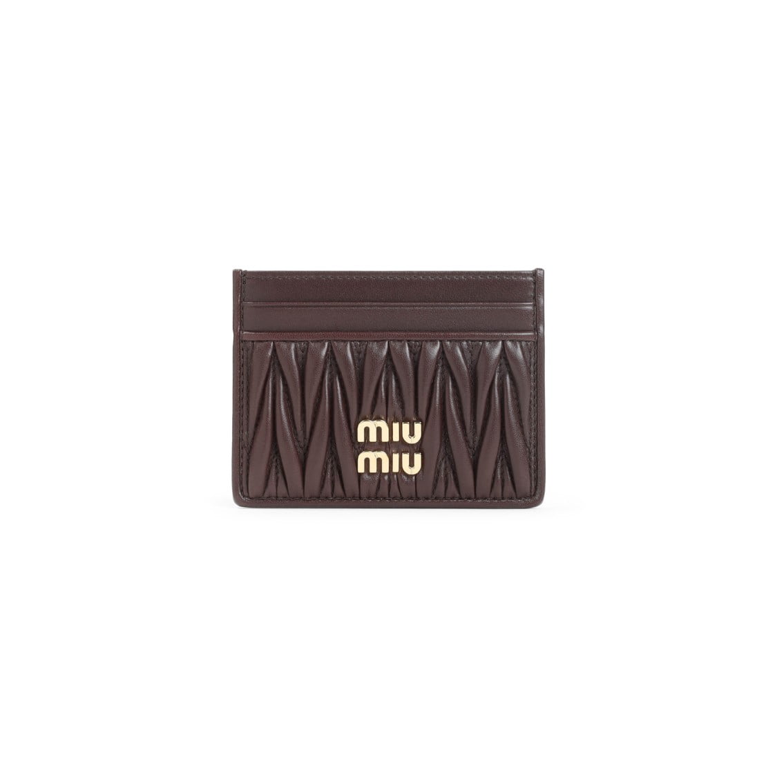 Leather wallet Miu Miu Black in Leather - 42880231