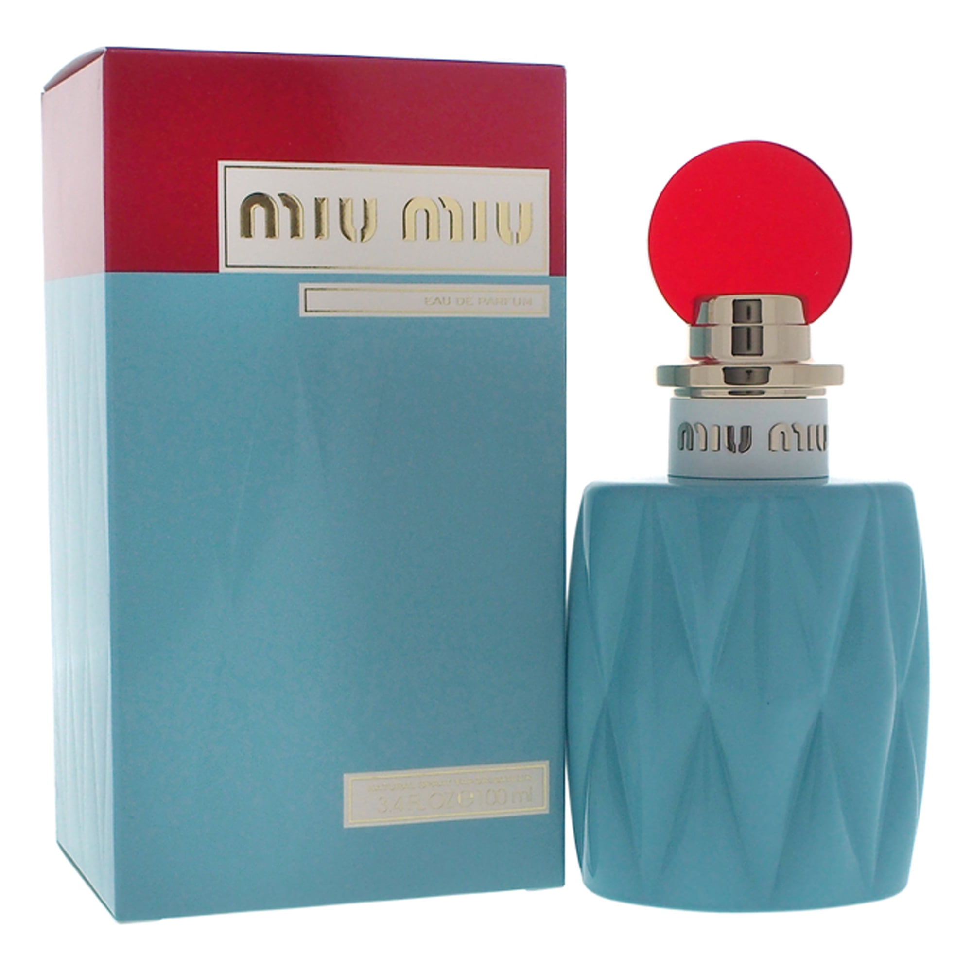  Miu Miu L'Eau Bleue Eau De Parfum en espray, azul, 1.7 fl oz/1.7 oz : Belleza y Cuidado Personal