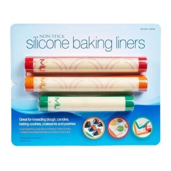 Miu Nonstick Silicone Baking Liners Set of 3