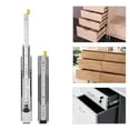 thumbnail image 1 of Miuameov 1 Pair Galvanized Heavy Duty Drawer Slides, 12 Inch Full Extension Ball Bearing Industrial Drawer Slides, 3 Section Drawer Tracks and Runners 500 lb Load Capacity Side Mount (With Lock), 1 of 13