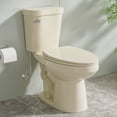 thumbnail image 1 of Miuara Elongated Tall Toilet 17 Inch,Chair Height ADA High Toilet for Bathroom,Two-Piece Single Flush 1.28 GPF,Bone, 1 of 4