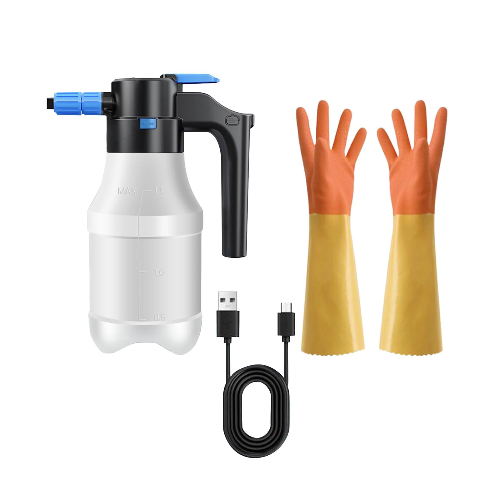 Miulika 1.5L Electric Foam Sprayer Electric Pressure Washer Pressure Foam Sprayer Multifunctional Home Cleaning Car Detailing Washing With Long Glove