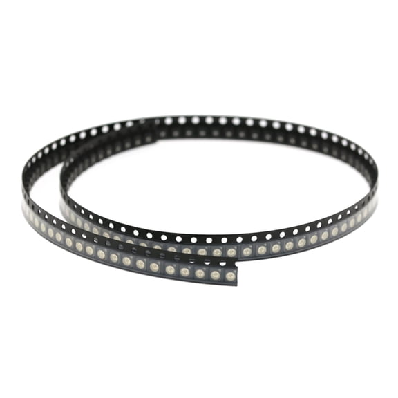 Miulika 100 Pcs SMD 3528 (3.5mm X 2.8mm) RGB LED Lights 3V Lighting Bulb Lamps Electronics Components Indicator Light Emitting body, 3528 White body