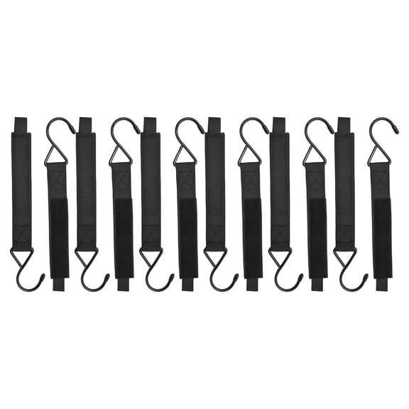 Miulika 12Pcs Ice Fishing Shelter Hooks Coat Hooks Ice Fishing Storage Heavy Duty Hanging Tent Storage Hook for Outdoor Gloves Lights