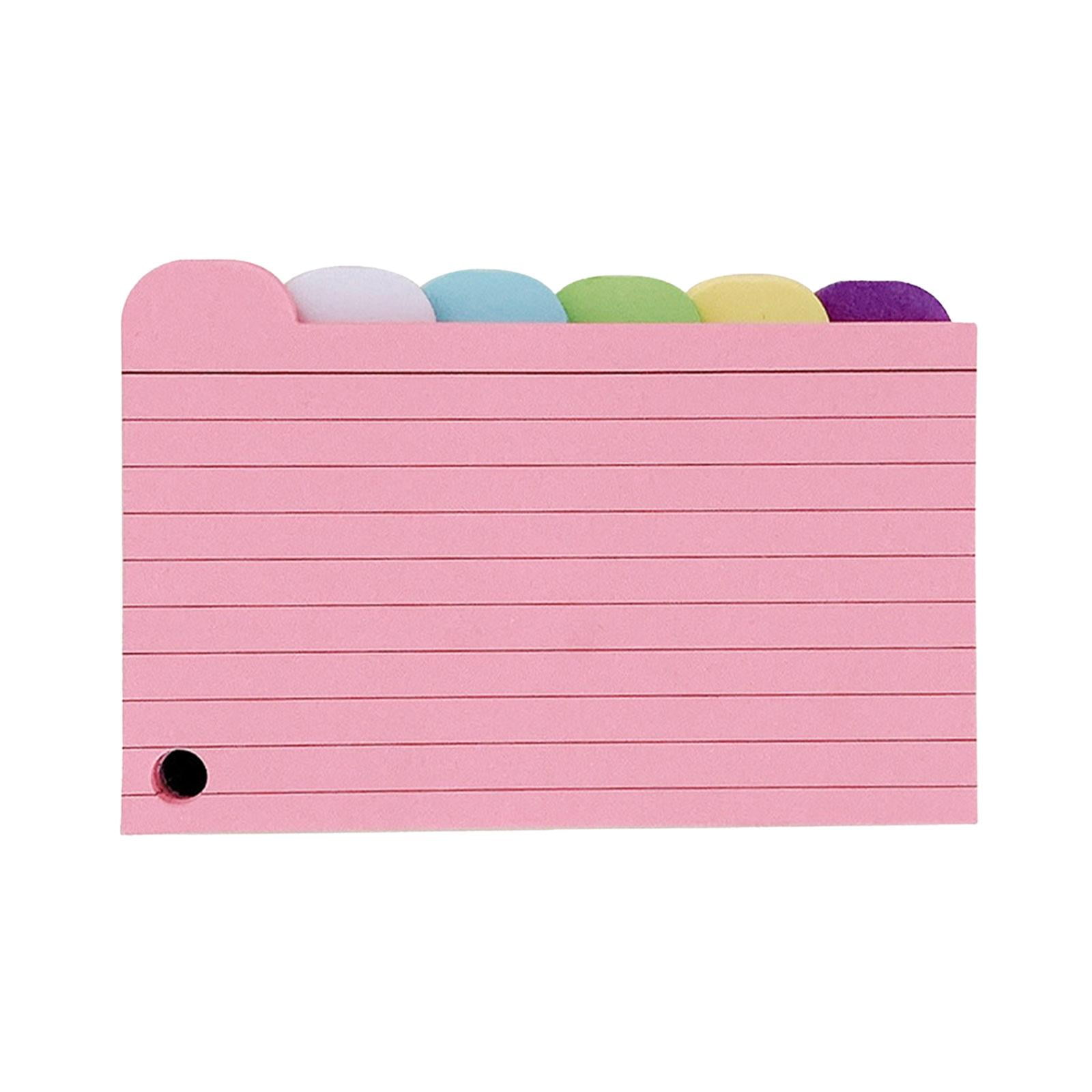 Miulika 150Pcs 3x5 Index Card Dividers Divider Tabs Writable Multicolor
