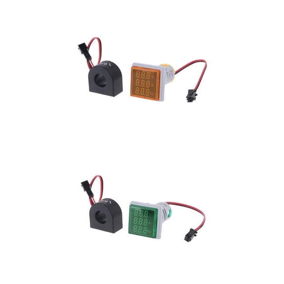 Miulika 2 Pieces LED Digital Hertz Meter Voltage Current Indicator