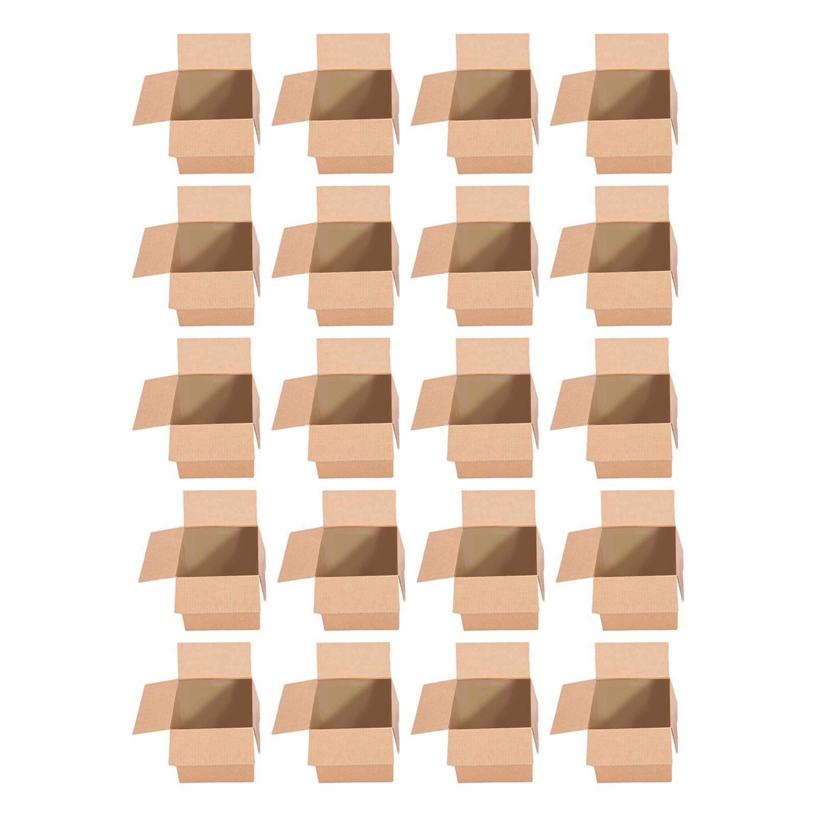 Miulika 20 Pieces Corrugated Cardboard Boxes,Packaging Boxes, Postal Boxes,Mailing Box Moving Boxes for Mailing, Business, Shipping 25x25x25cm