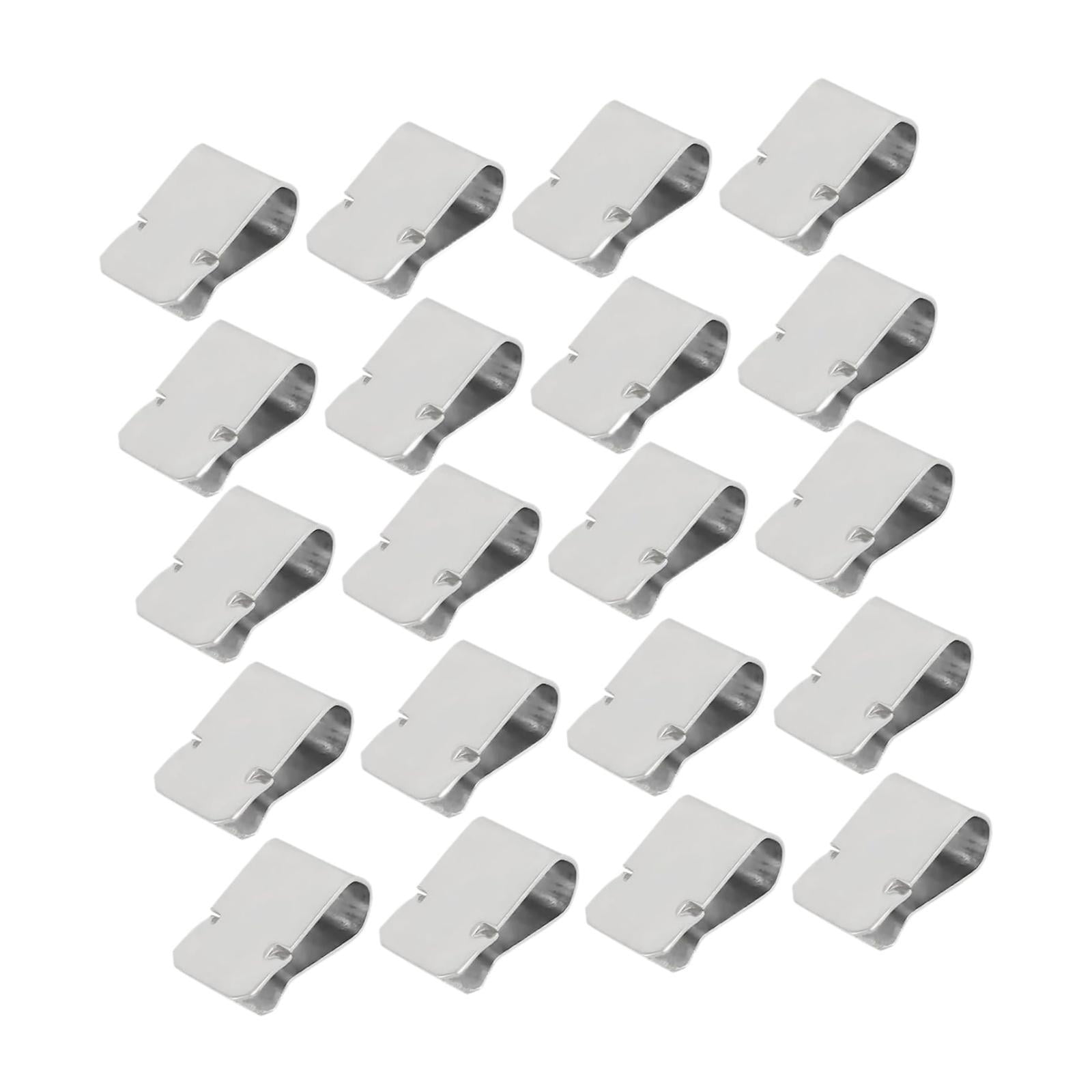 Miulika 20Pcs Stainless Steel Spring U Clips Wire Management ...