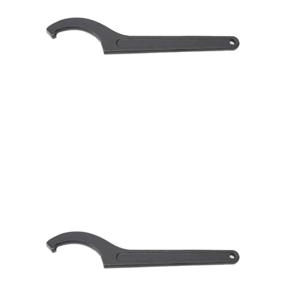 Miulika 2Pcs/Set Hook Wrench Nut Side Adjustable Hook Spanner C Spanner Auto Repairing Tools