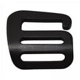 thumbnail image 1 of Miulika 2xG Hook Webbing Buckle 25mm for Luggage Backpack Strap Outdoor black left 2 Pcs, 1 of 8