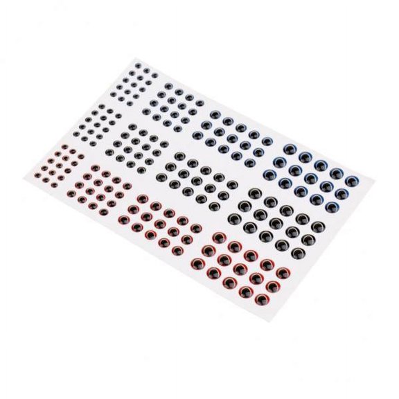 Miulika 4x183Pc 3/4/5/6mm DIY 3D Simulation Holographic Eyes Fly Fishing