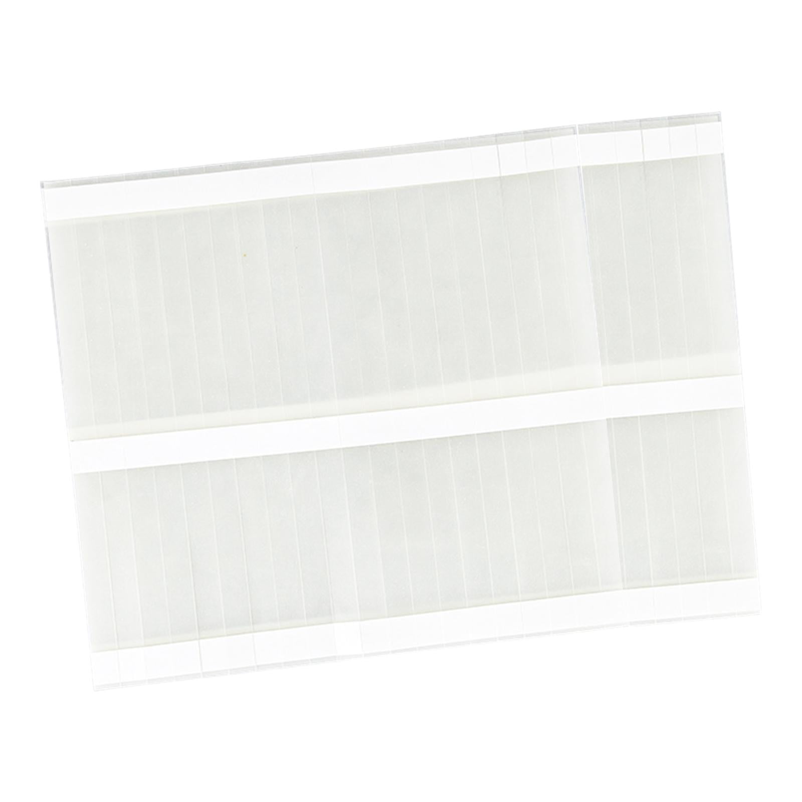 Miulika 50Pcs Hot Melt Glue Strips Thermal Glue Strips ,files Albums Tape with Backing EVA Hot Melt Sticky Glue Strips,Binding Strips