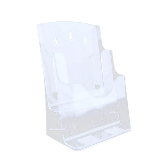 Miulika Acrylic Brochure Holder Brochure Display Stand Gifts Document Paper Literature Holder s Holder for Pamphlets Reception A6 2 Tier
