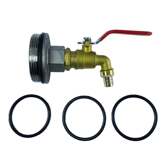 Miulika Barrel Spigot,Drum Faucet for 55 Gallon Drum,No Leaking Barrel Faucet 2" Thread for Other Liquids Container Oil Drum Length 10.5cm