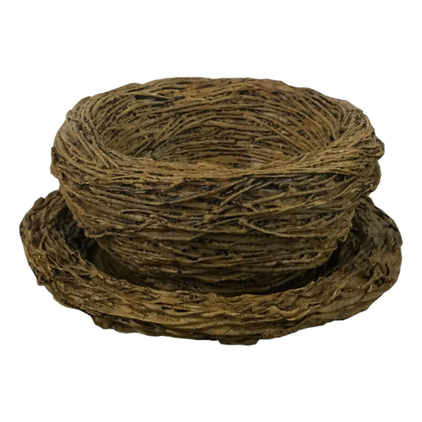 Miulika Bird Nest Flower Planter Pot Flower Arrangement Unique Plant