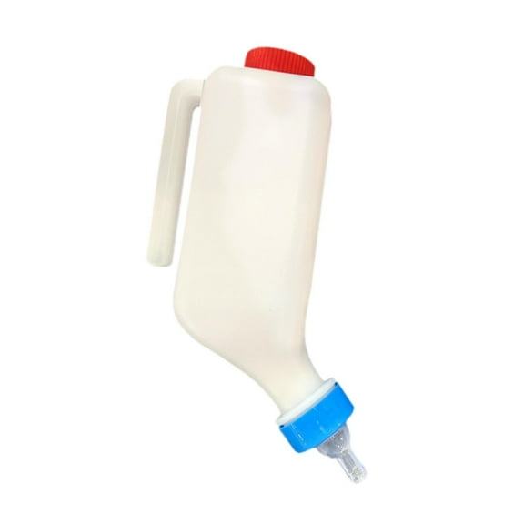 Miulika Calf Bottle Sheep Milk Feeding with Nipple Sheep Supplies Multipurpose Lamb Feed Bottle Farm Animal Bottle for Farm Animal 800ml 14cm