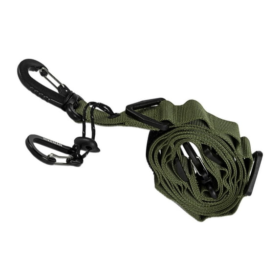 Miulika Camping Lanyard Hanger, Campsite Storage Strap Organizer, Portable Accessories Outdoor Hanging Rope Camping Gear for Cookware Green