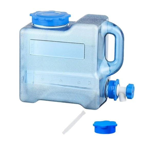 Miulika Camping Water Container with Faucet No Leakage Large Water Storage Jug Water Carrier for RV Handwashing Emergency Backpacking 7.5L