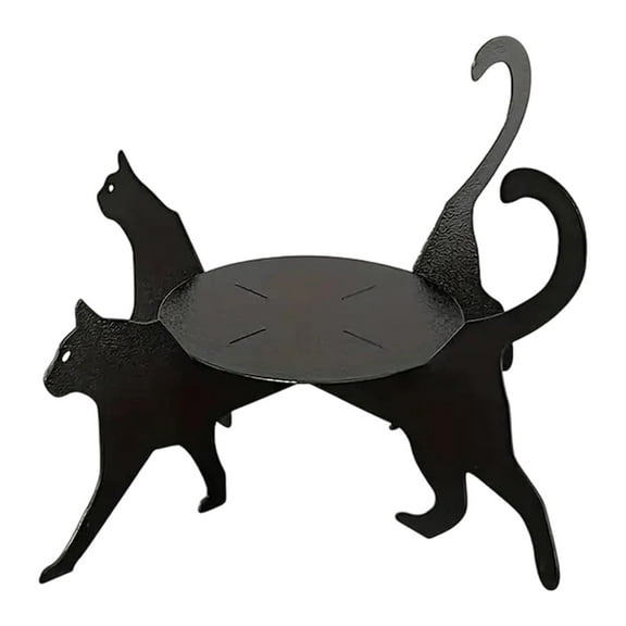 Miulika Cat Silhouette Plant Stand Display Rack Plant Table Home Decorative Planter Riser Flower Pot Holder for Garden Lovers Balcony