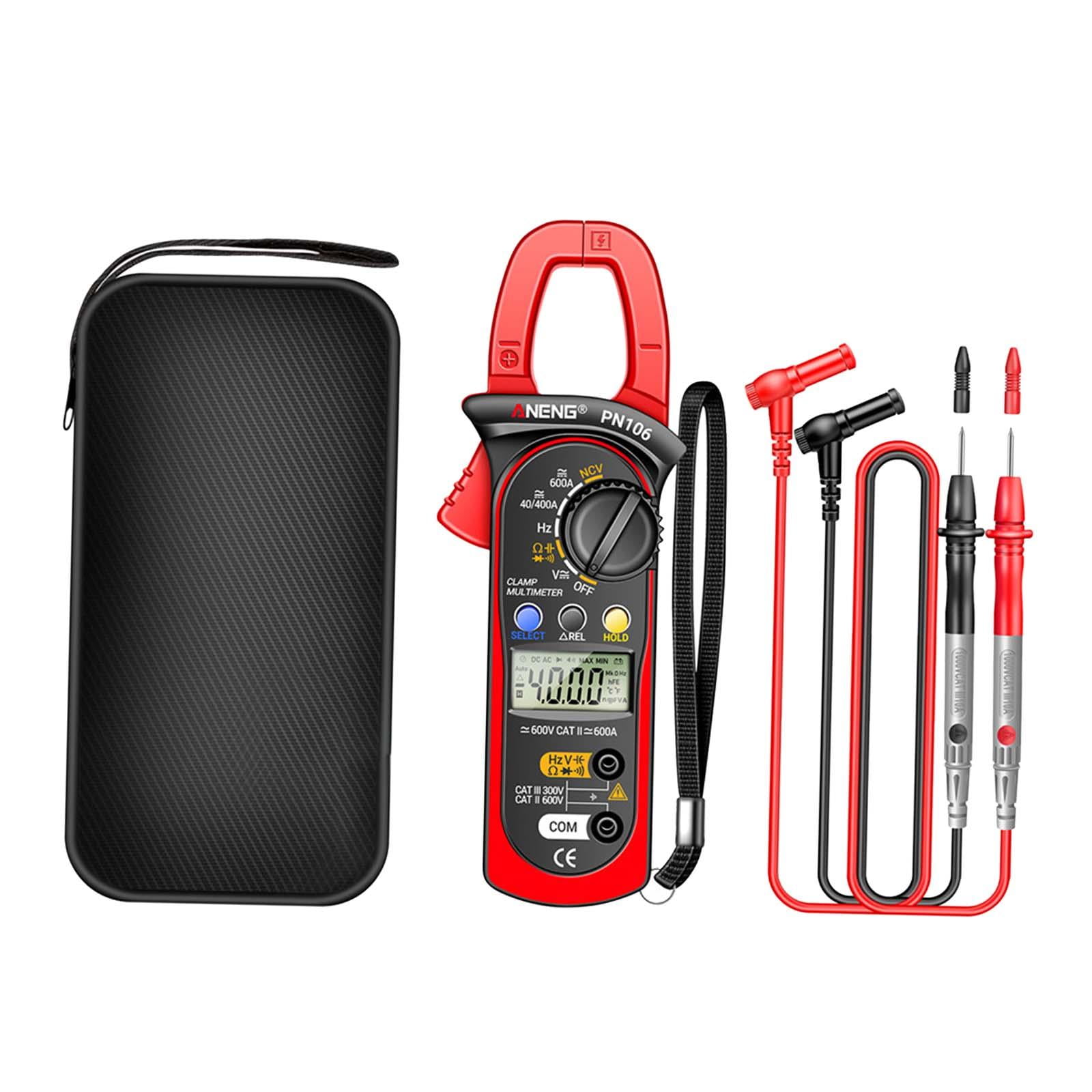 Miulika Digital Clamp Meter Electrical Multimeter Pocket 4000Counts Current Meter Accurately Auto Range Electrician Tool Multi Tester for Automotive