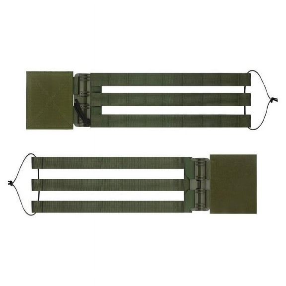 Miulika Elastic Three Band Cummerbund Mounting Strap, Buckles Outdoor Activities Camping to Use, Side Belt Quick Disconnect green
